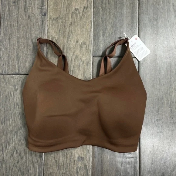 Lululemon NWT In Alignment Bra *Light Support, D–G Cups Java - Picture 3 of 10